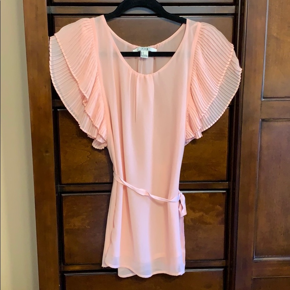 Pink Chiffon Top from Forever21